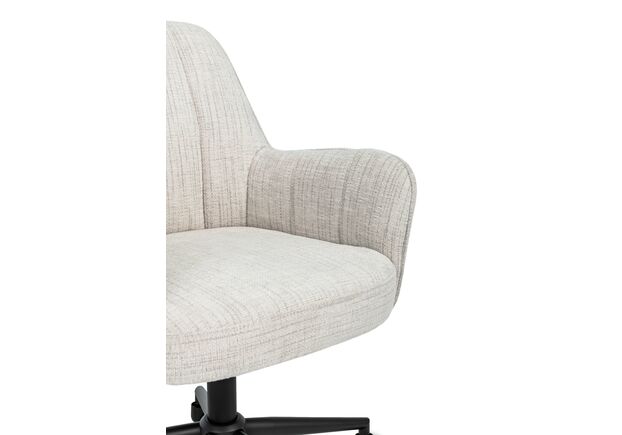 Крісло офісне O-10 кремовий штиль+чорний - Фото №2