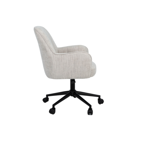 Крісло офісне O-10 кремовий штиль+чорний - Фото №2