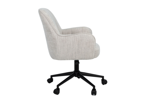 Крісло офісне O-10 кремовий штиль+чорний - Фото №2