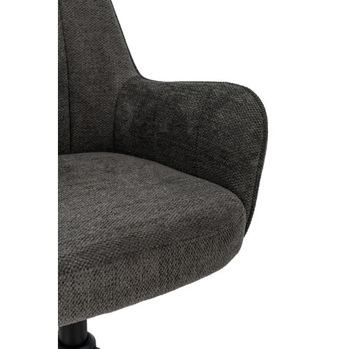 Кресло офисное O-10 тёмный графит+чёрный - Фото №12