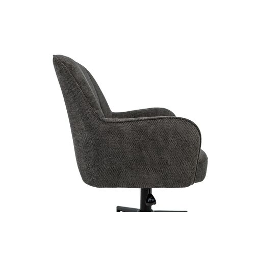 Кресло офисное O-10 тёмный графит+чёрный - Фото №8