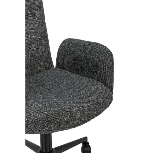 Крісло офісне O-15 сірий маренго+чорний - Фото №12