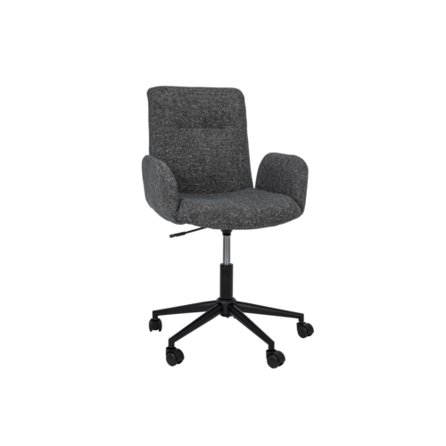 Крісло офісне O-15 сірий маренго+чорний - Фото №6