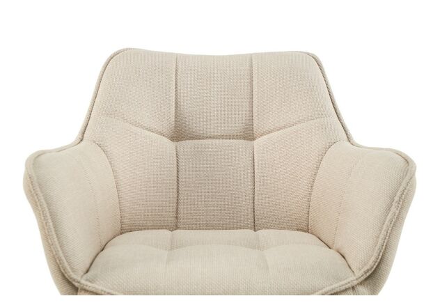 Стілець поворотний R-69 айворі+чорний - Фото №2