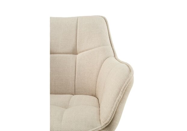 Стілець поворотний R-69 айворі+чорний - Фото №2