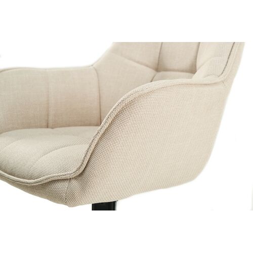 Стілець поворотний R-69 айворі+чорний - Фото №14