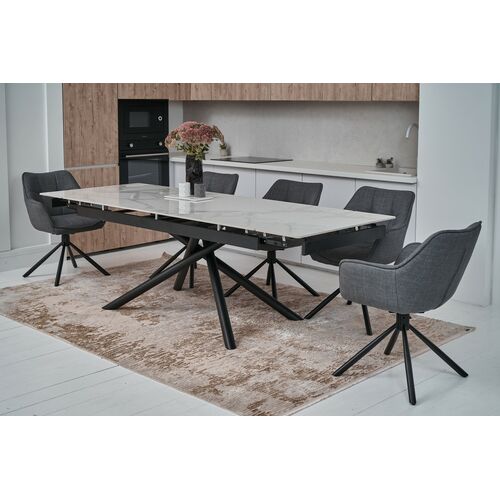 Стілець поворотний R-69 сірий+чорний - Фото №11