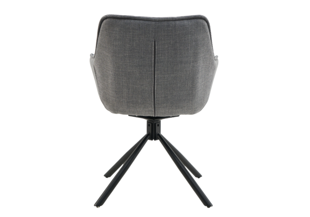 Стілець поворотний R-69 сірий+чорний - Фото №2