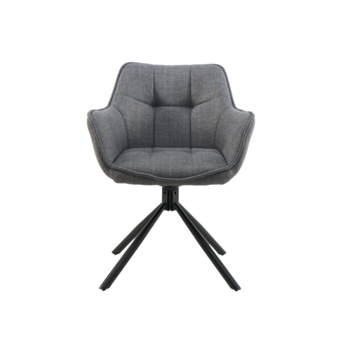 Стілець поворотний R-69 сірий+чорний - Фото №5