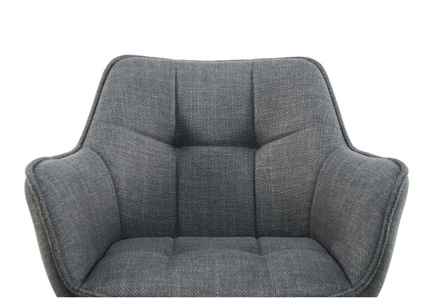 Стілець поворотний R-69 сірий+чорний - Фото №2