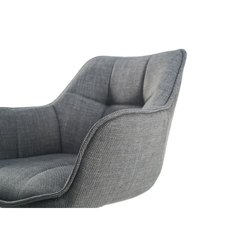 Стілець поворотний R-69 сірий+чорний - Фото №8