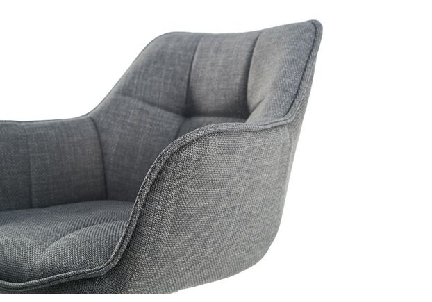 Стілець поворотний R-69 сірий+чорний - Фото №2