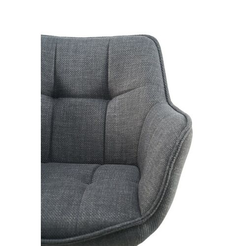 Стілець поворотний R-69 сірий+чорний - Фото №9