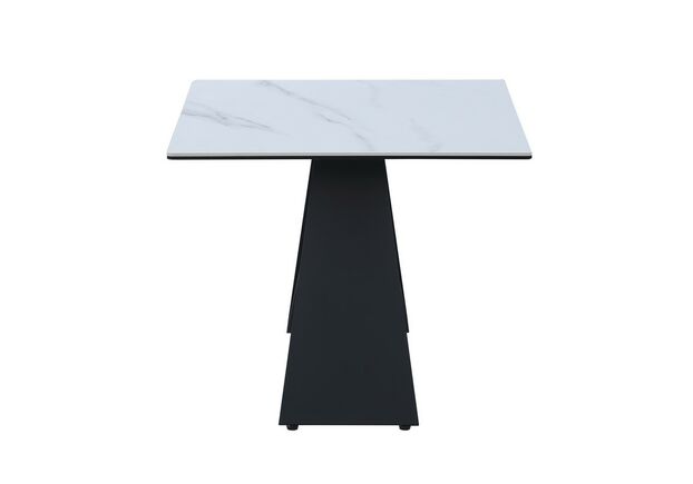 Кофейный стол Бруно белый мрамор+черный - Фото №2