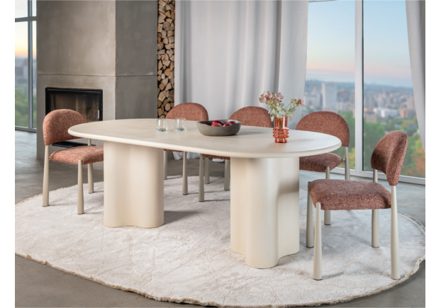 Стол МДФ с матовым микроцементным покрытием Клио TМ-220 бетон - Фото №2