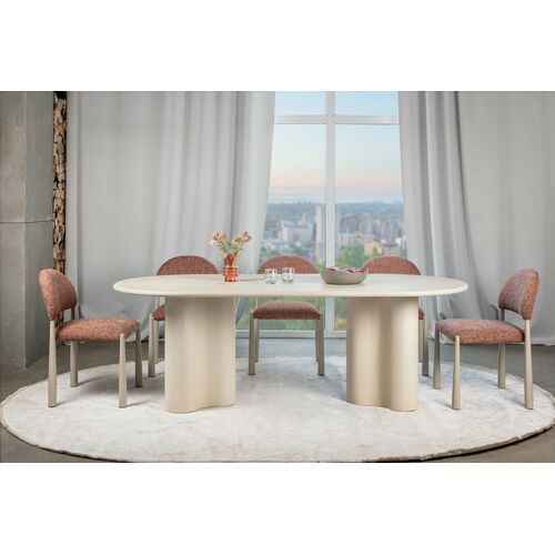 Стол МДФ с матовым микроцементным покрытием Клио TМ-220 бетон - Фото №10