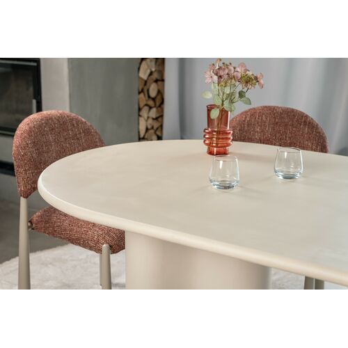 Стол МДФ с матовым микроцементным покрытием Клио TМ-220 бетон - Фото №12