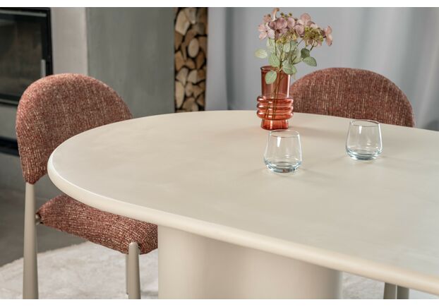 Стол МДФ с матовым микроцементным покрытием Клио TМ-220 бетон - Фото №2