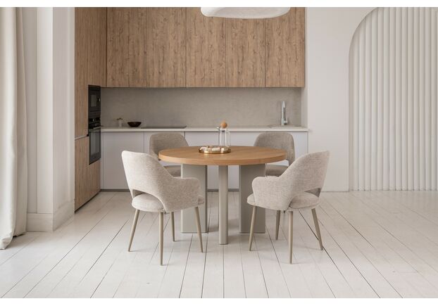 Фото №2. Стіл шпоноване МДФ Амбра TM-235 ясень + теплий пісок - Meblistico Стіл шпоноване МДФ Амбра TM-235 ясень + теплий пісок - Фото №2