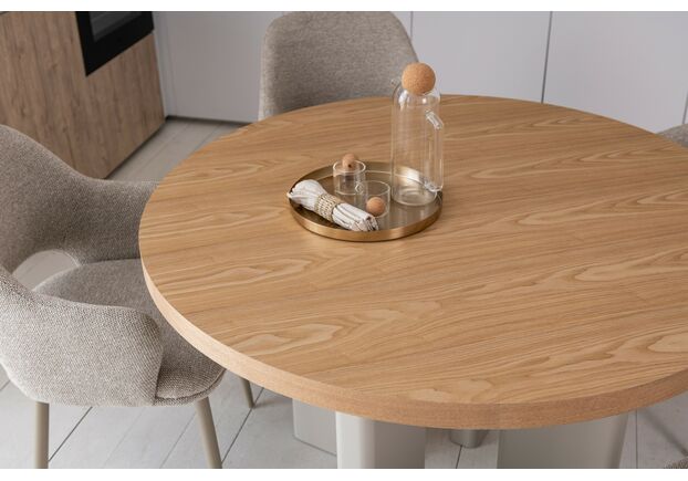 Фото №2. Стіл шпоноване МДФ Амбра TM-235 ясень + теплий пісок - Meblistico Стіл шпоноване МДФ Амбра TM-235 ясень + теплий пісок - Фото №2