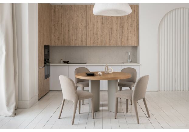 Фото №2. Стіл шпоноване МДФ Амбра TM-235 ясень + теплий пісок - Meblistico Стіл шпоноване МДФ Амбра TM-235 ясень + теплий пісок - Фото №2