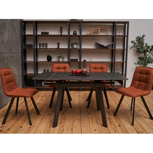 Керамический стол TM-80 чёрный оникс+чёрный - Фото №7