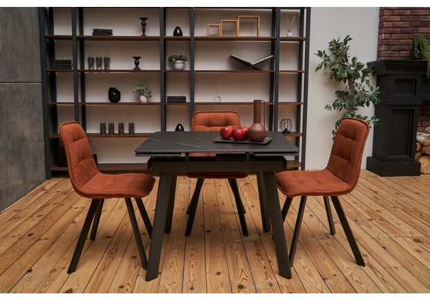 Керамический стол TM-80 чёрный оникс+чёрный - Фото №2