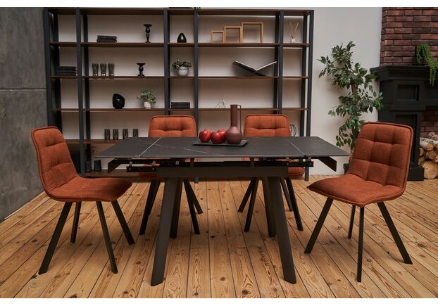 Керамический стол TM-80 чёрный оникс+чёрный - Фото №2