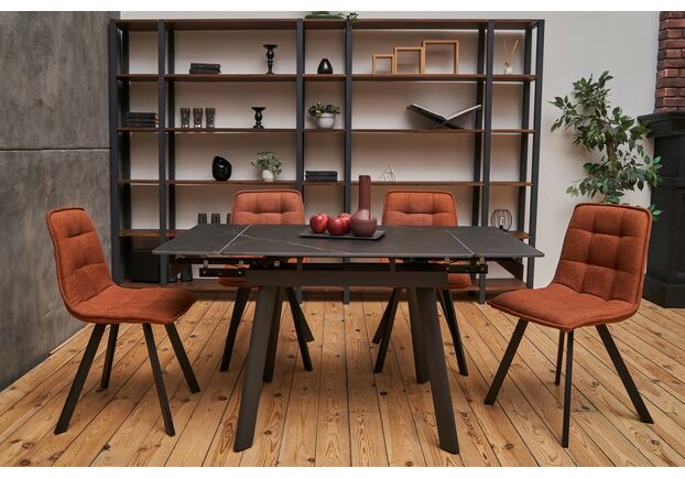 Керамический стол TM-80 чёрный оникс+чёрный - Фото №2