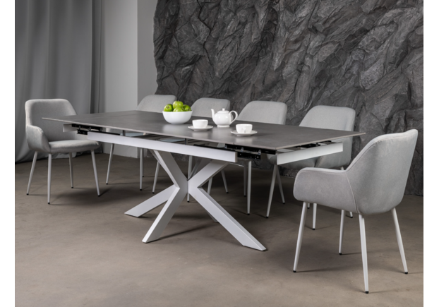 Керамічний стіл Тіціано TML-1150 делікато грей+білий - Фото №2