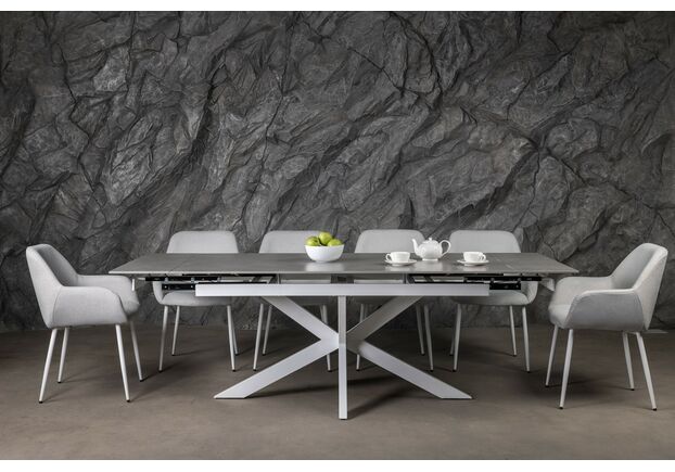 Керамічний стіл Тіціано TML-1150 делікато грей+білий - Фото №2