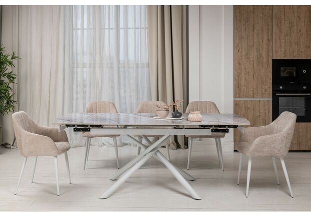 Керамический стол Пино TML-1200-1 айсберг+белый - Фото №2