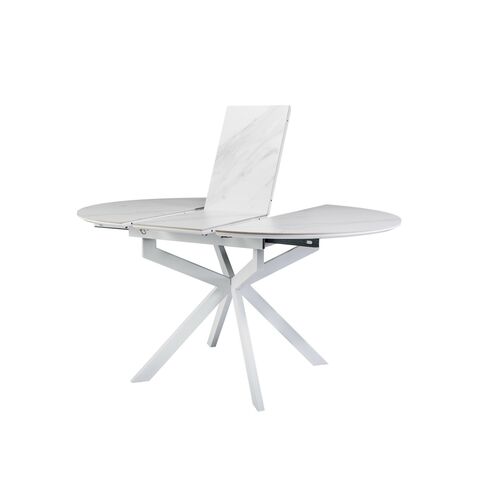 Керамический стол Офелия TML-1250 калакатта кристалл+белый - Фото №10