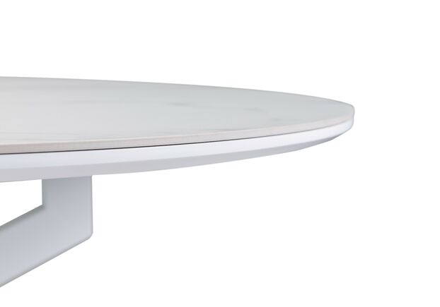 Керамический стол Офелия TML-1250 калакатта кристалл+белый - Фото №2