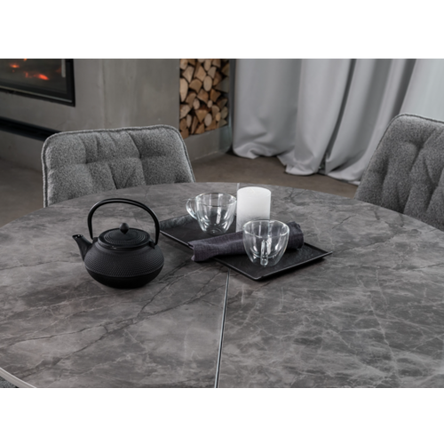 Керамический стол Офелия TML-1250 спайдер грей+чёрный - Фото №9