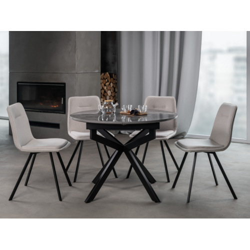 Керамический стол Офелия TML-1250 спайдер грей+чёрный - Фото №10