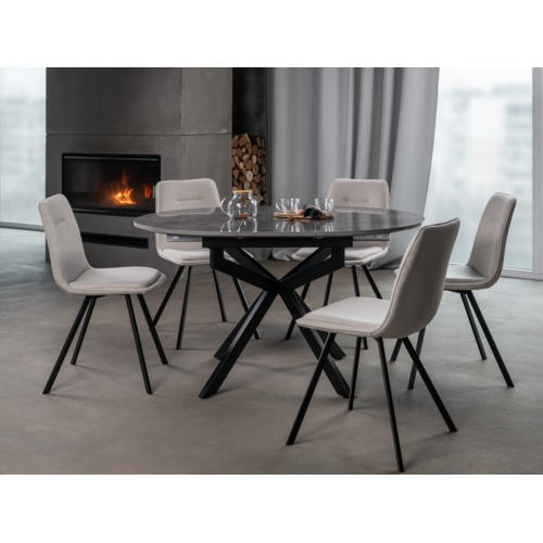 Керамический стол Офелия TML-1250 спайдер грей+чёрный - Фото №12