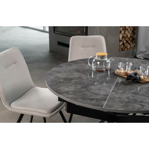 Керамический стол Офелия TML-1250 спайдер грей+чёрный - Фото №13