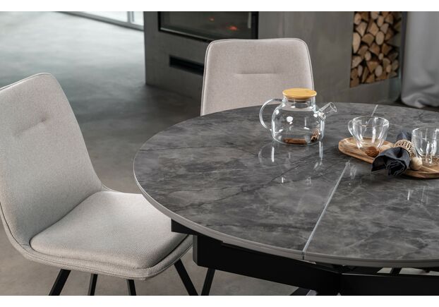 Керамический стол Офелия TML-1250 спайдер грей+чёрный - Фото №2