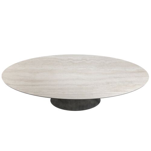 Керамический стол Тереза TML-1260 грей травертин+черный - Фото №6