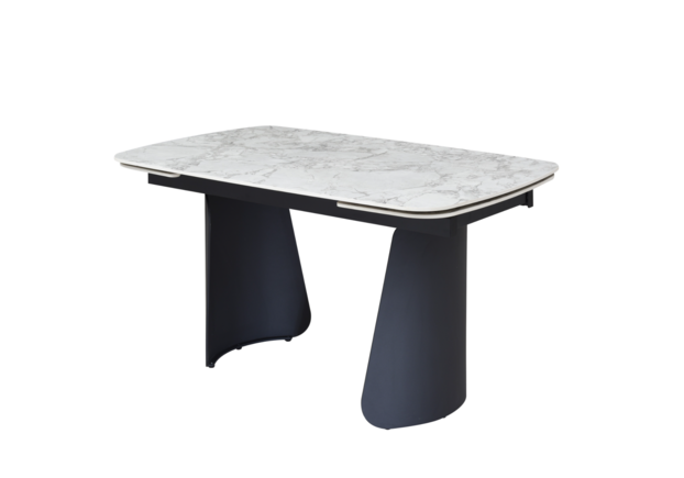 Керамічний стіл Нардо TML-1270 клауді грей+чорний - Фото №2