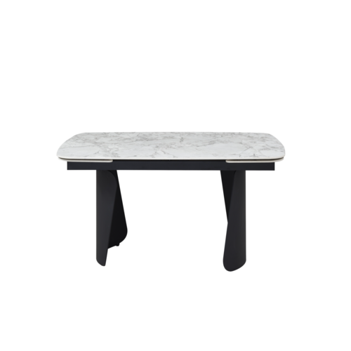 Керамічний стіл Нардо TML-1270 клауді грей+чорний - Фото №3