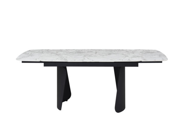 Керамічний стіл Нардо TML-1270 клауді грей+чорний - Фото №2