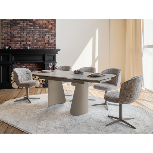 Керамічний стіл Нардо TML-1270 крема марфіль+бежевий - Фото №5