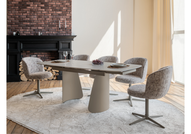 Керамічний стіл Нардо TML-1270 крема марфіль+бежевий - Фото №2