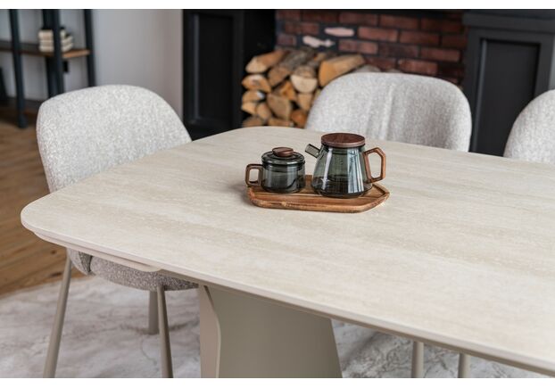 Керамічний стіл Нардо TML-1270 крема марфіль+бежевий - Фото №2