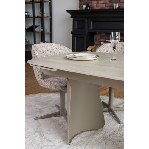 Керамічний стіл Нардо TML-1270 крема марфіль+бежевий - Фото №10