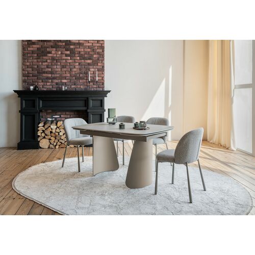 Керамічний стіл Нардо TML-1270 крема марфіль+бежевий - Фото №12