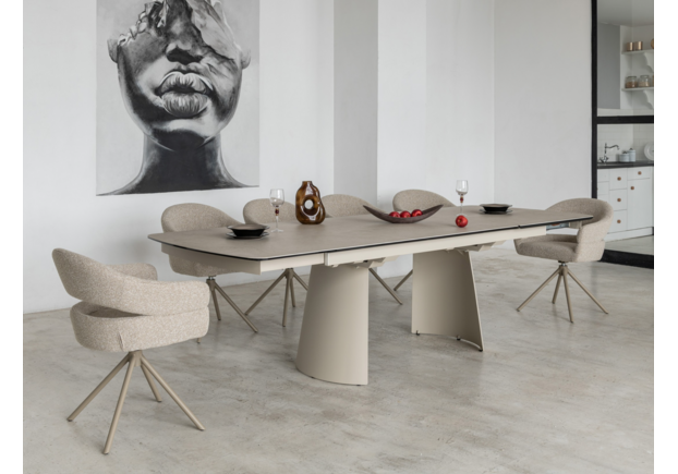 Керамический стол Вольтерра TML-1305 деликато беж+бежевый - Фото №2