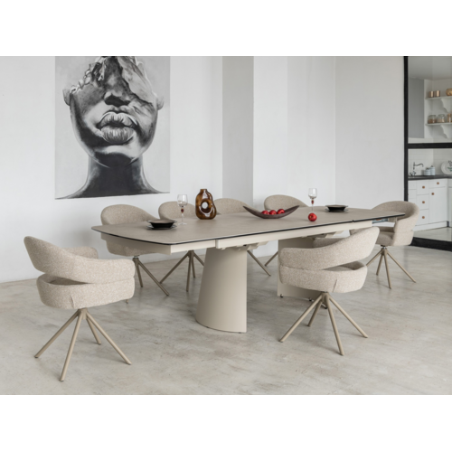 Керамический стол Вольтерра TML-1305 деликато беж+бежевый - Фото №6